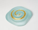 Gold Frosted Spiral Soap Dish --SOLD--