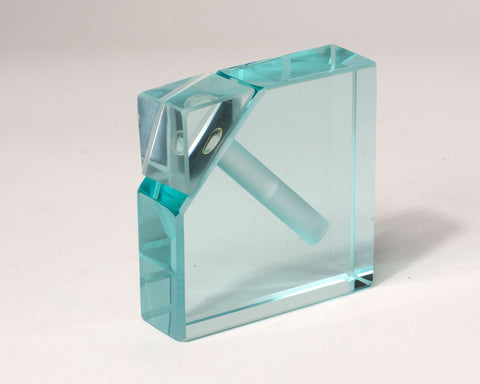 Clear Corner Cut Perfume Bottle