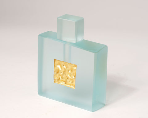 Gold Frosted Nugget Perfume Bottle --SOLD--