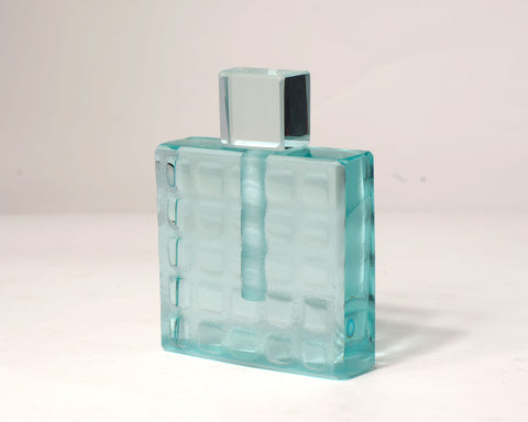 Clear Grid Perfume Bottle