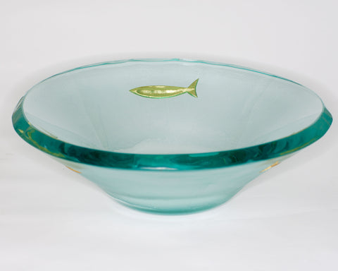 Large Gold Fish Bowl --SOLD--