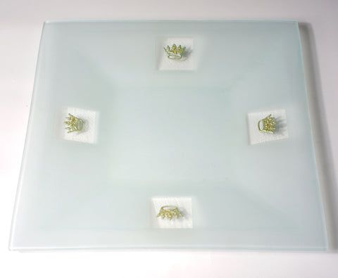 Silver Crown Serving Tray