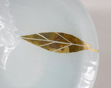 Gold Printed Leaf Serving Bowl