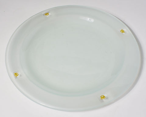 Gold Crown Charm Salad Plate