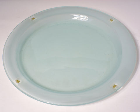 Gold Crown Charm Dinner Plate