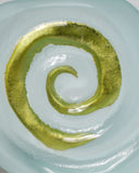 Gold Frosted Spiral Soap Dish --Sold--