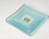 Gold Frosted Crown Charm Dish --SOLD--