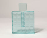 Clear Grid Perfume Bottle